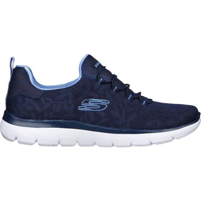 Skechers Womens Summits Itz Bazik Trainers in Black Textile - Size UK 4