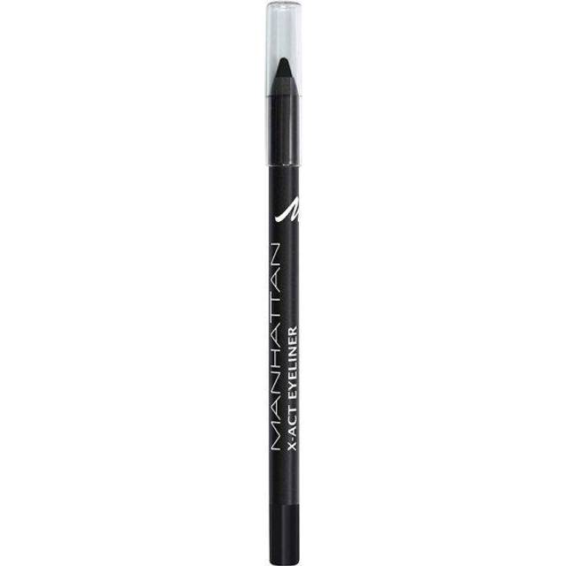 Manhattan X-Act Eyeliner Penna, Svart Eyelinerpenna för Idealisk Läppstift, Vattentät, Färg Paint It Black 1010N