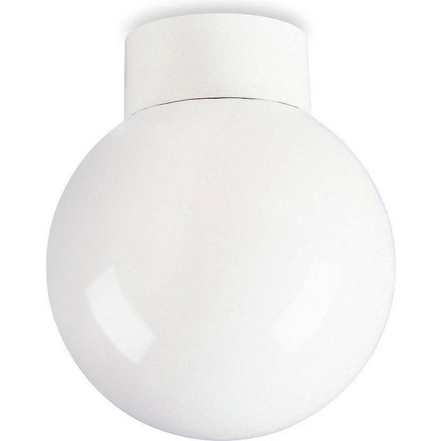 Firstlight Sphere Traditional Style 15cm Flush Ceiling Light in White and Opal Glass