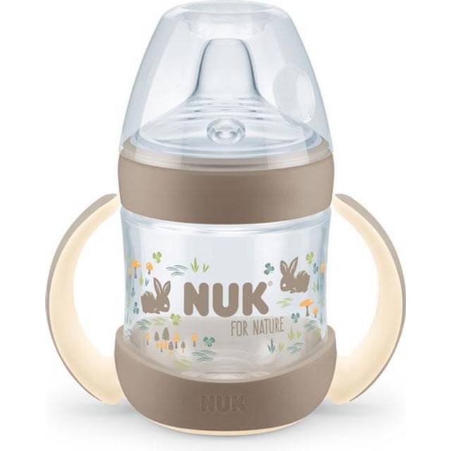 NUK for Nature Learner spillfri pipmugg Cream 6m - Beige/Sand
