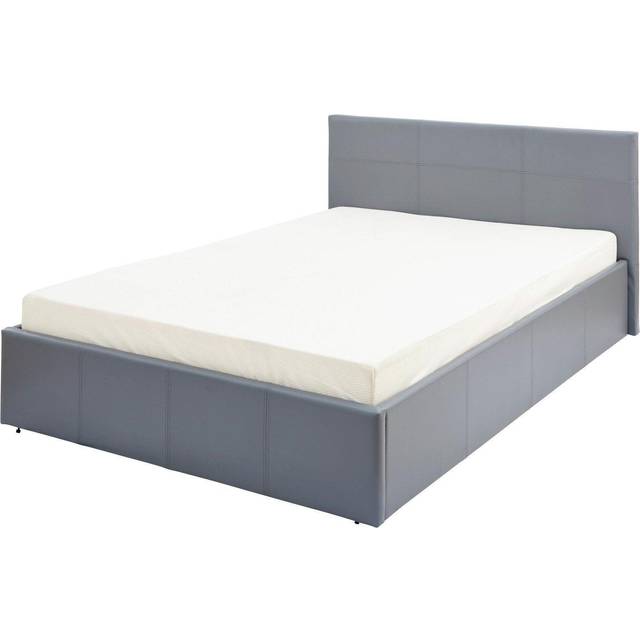 GFW Double Grey End Lift Ottoman Bed