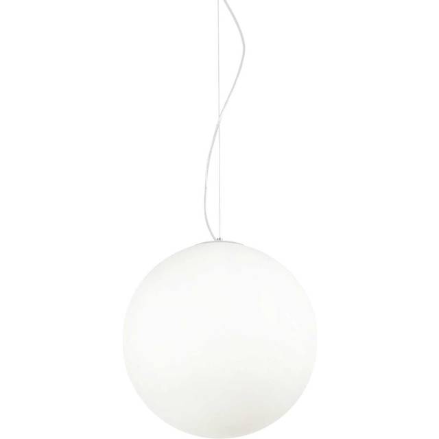 Ideal Lux Mapa Bianco - 1 Light  Large Globe Ceiling Pendant White, E27