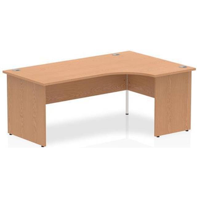 Impulse Panel End 1800 Right Hand Crescent Desk Oak - I000847