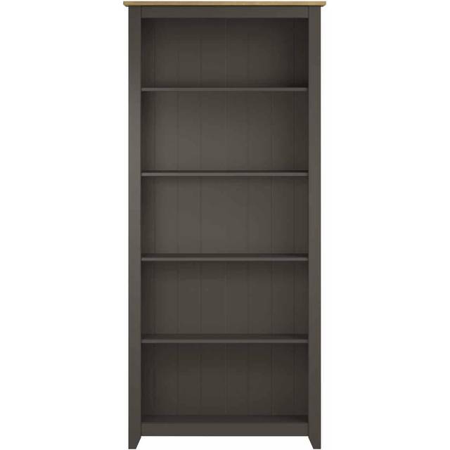 Capri Carbon Tall Bookcase - Carbon Grey