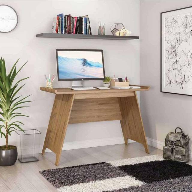 Teknik Office Towson Trestle Desk, Oak