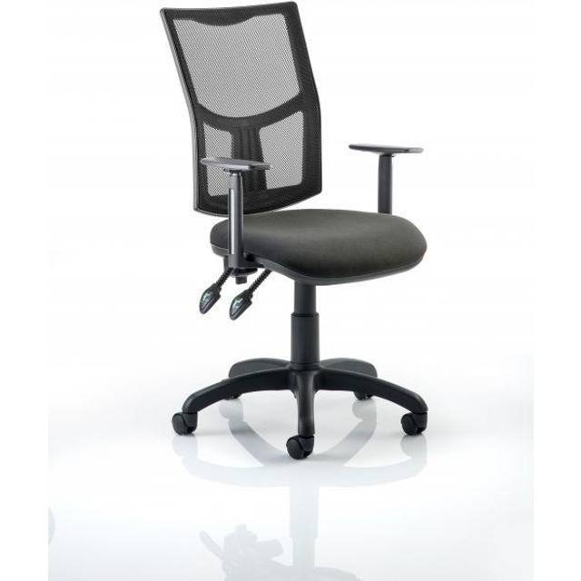 Eclipse Plus II Lever Task Operator Chair Mesh Back With Height Adjustable Arms Black