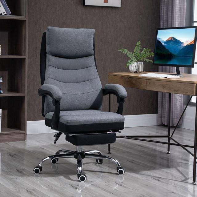 Vinsetto High Back Massage Office Chair with Vibration Point Headrest Remote | TJ Hughes