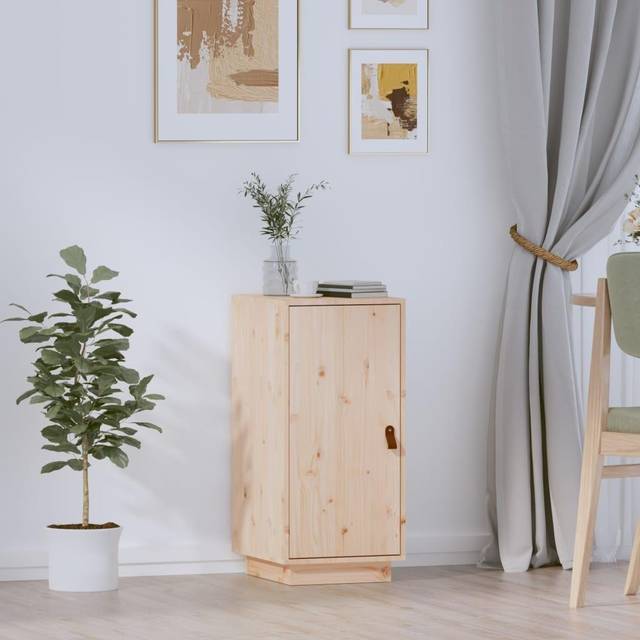 vidaXL Sideboard 34x40x75 cm Solid Wood Pine - Brown