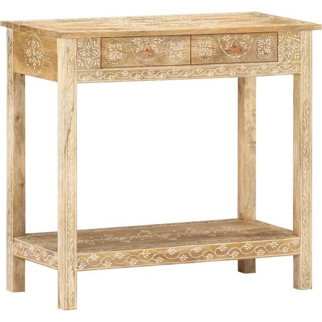 vidaXL Console Table 80x35x74 cm Solid Mango Wood - Brown