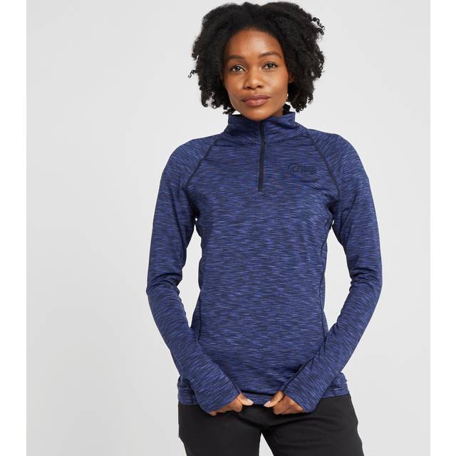 Women's North Ridge Ainslie Half Zip Pull On - Blue - Size 12 - Mid Layer - Thin Fleece Inner - Active Fit