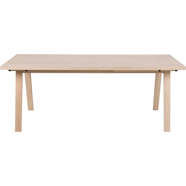 Florence A Line White Oak Rectangular Dining Table