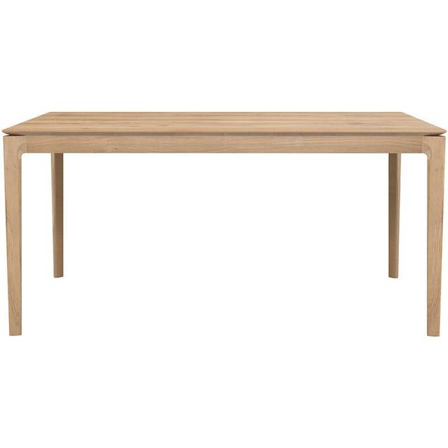 Ethnicraft Bok matbord med iläggsskiva Oak wax oil 90x160/240 cm