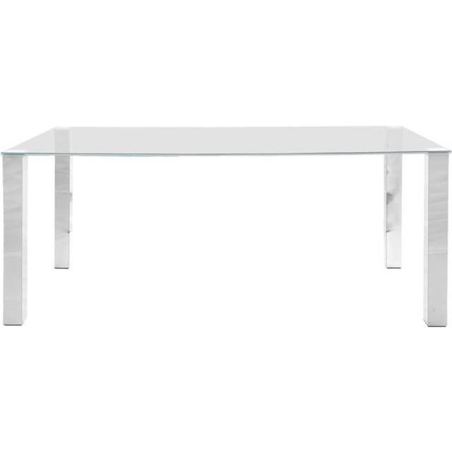 Florence Kante Glass Top 8 Seater Dining Table - Furniture To Go - Silver