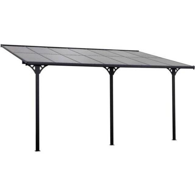 Outsunny Outdoor Patio Wall-Mounted Pergola
