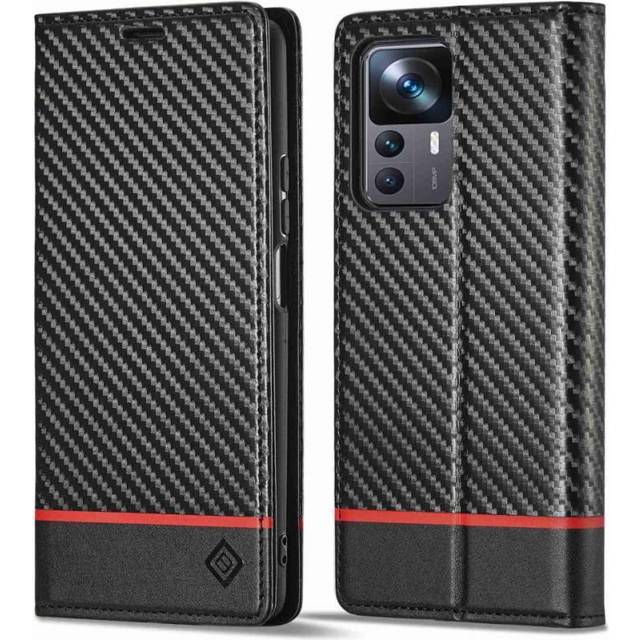 LC.IMEEKE Plånboksfodral Xiaomi 12T Pro Svart