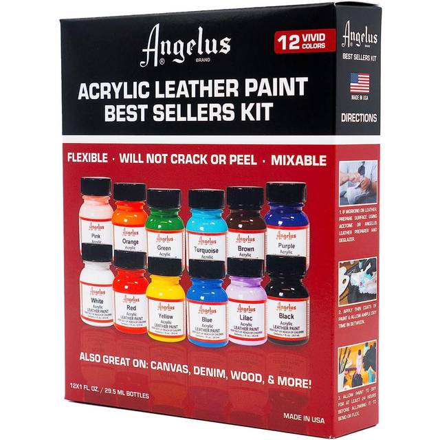 Angelus Leather Paint Set of 12 1 oz v2