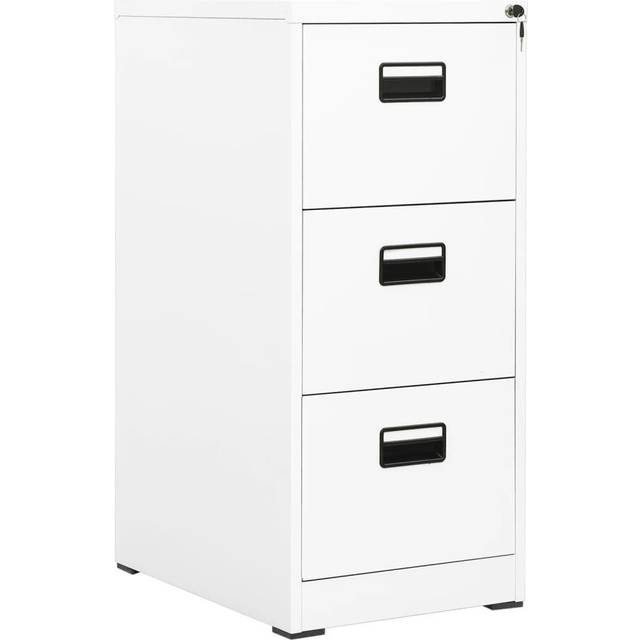 Dokumentskåp vit 46x62x102,5 cm stål