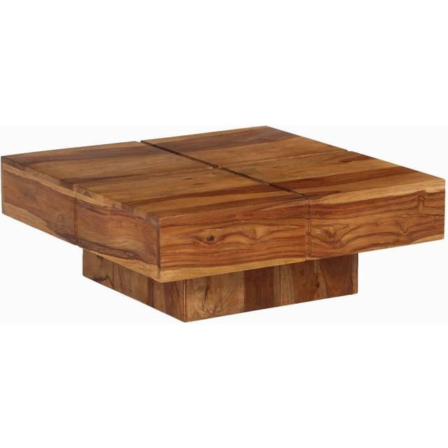 Soffbord 80x80x30 cm massivt akaciaträ