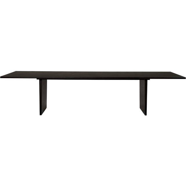 GUBI Private matbord 100x320 cm Brun-svartbetsad ek