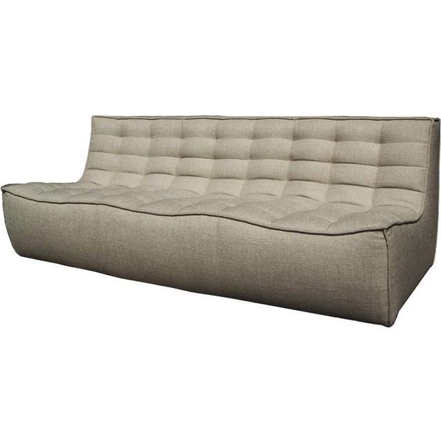 Ethnicraft - Canapé 3 places ou + N701 - Beige - Mousse - Designer Jacques Deneef
