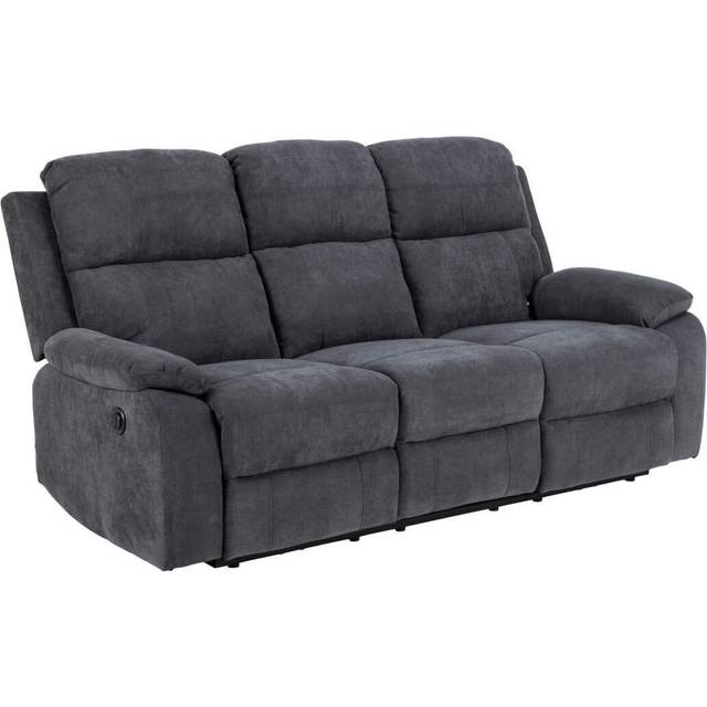 Actona Mora Dark Grey Sofa 196cm 3 personers