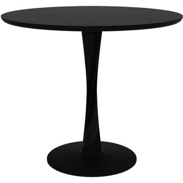 Ethnicraft - Torsion Dining Table Round Black 90 cm - Matbord - Alain Van Havre - Svart - Trä