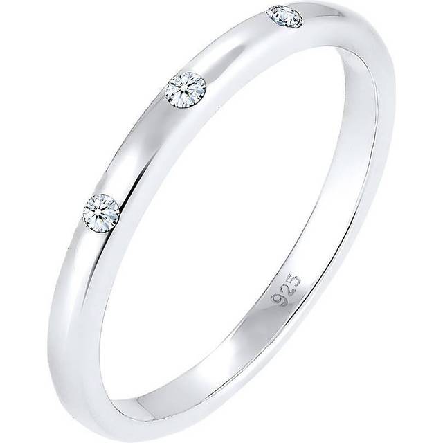 DIAMORE Kvinnor silver 925 sterlingsilver diamantring e Silver, O, colore: SILVER, cod. 0601360317_54