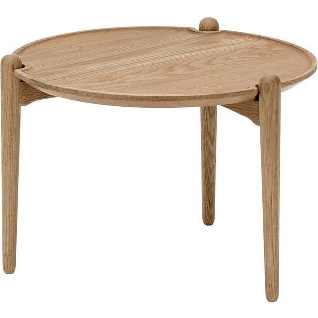 Design House Stockholm - Aria Low Side Table - eiche natur/HxØ 37x50cm - natural oak (37.0 x &#8960;50.0cm)