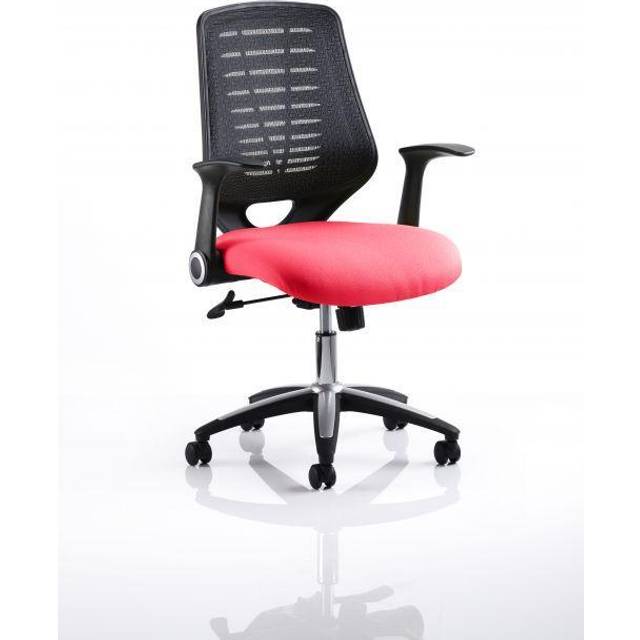 Relay Task Operator Chair Bespoke Black Back Bergamot Cherry