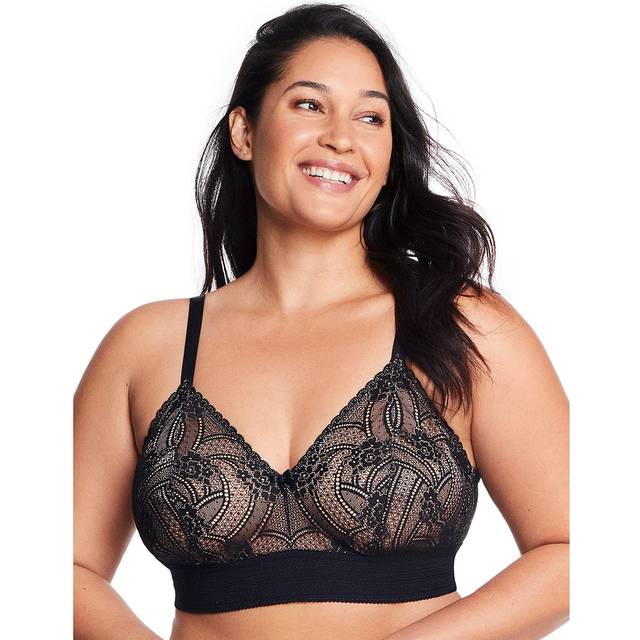 Glamorise Bramour Gramercy Luxe Lace Bralette - Black