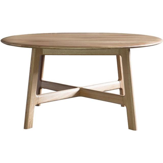 Crossland Grove Valencia Round Coffee Table 80 X 80 X 40Cm, Brown