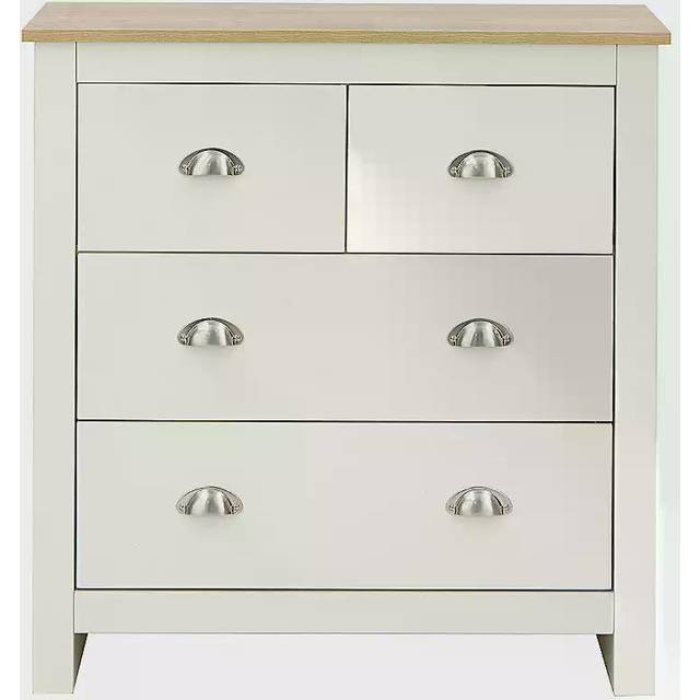 Lancaster 4 Drawer Chest - Cream - Neutral