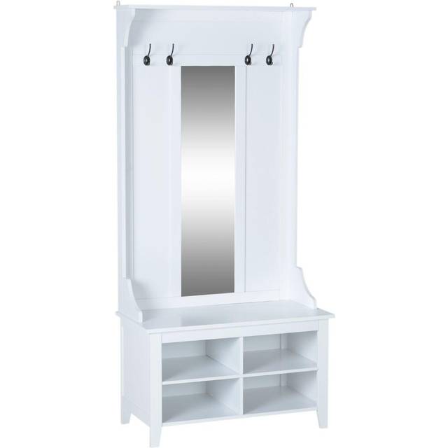 Mirror Cabinet - 80Lx40Wx170H cm-White - Home Living | TJ Hughes White