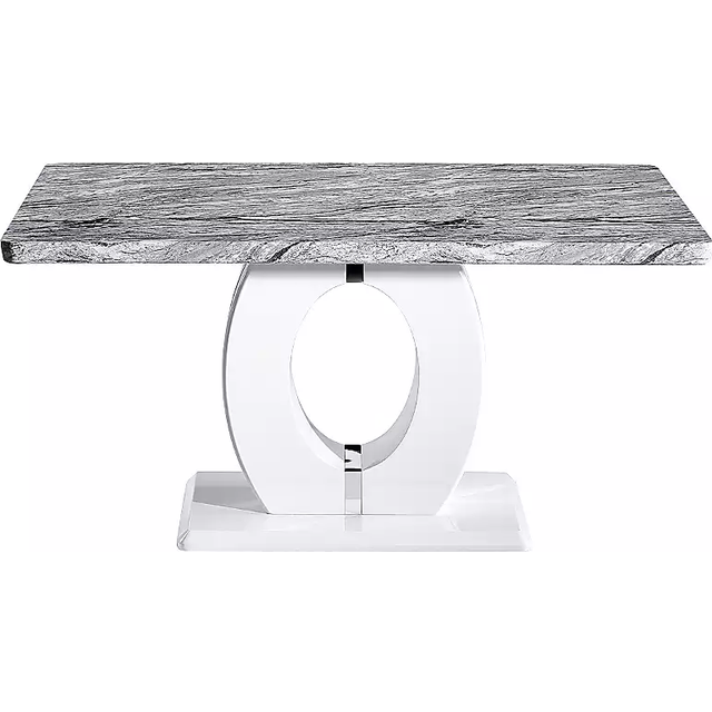 Neptune 4 Seater Medium Dining Table Marble Effect - Multi