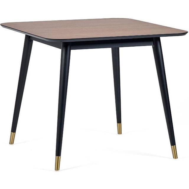 Julian Bowen Findlay 4 Seater Square Dining Table Walnut and Black
