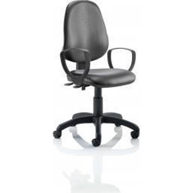 Eclipse Plus III Lever Task Operator Chair Bonded Leather Loop Arms