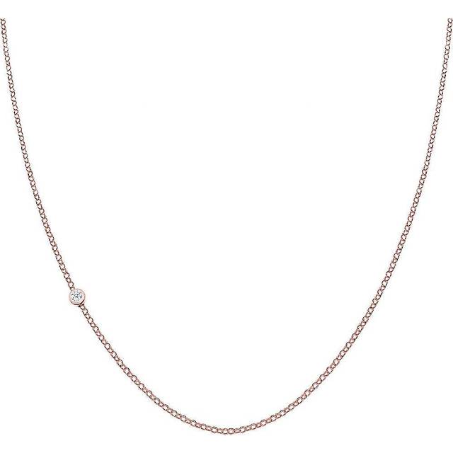 Elli PREMIUM kvinnor silver 925 sterlingsilver diamant halsband med längd 45 cm, 450, Silver, Diamant