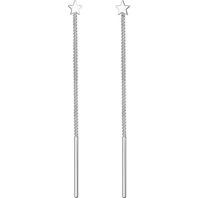 Elli kvinnor silver dinglande och droppörhängen, Sterlingsilver, Ohne