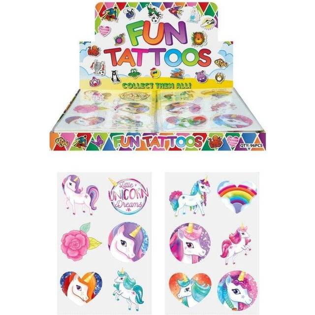 Unicorn Tattoo Sheets(Each Sheet Contains 6 Tattoos)