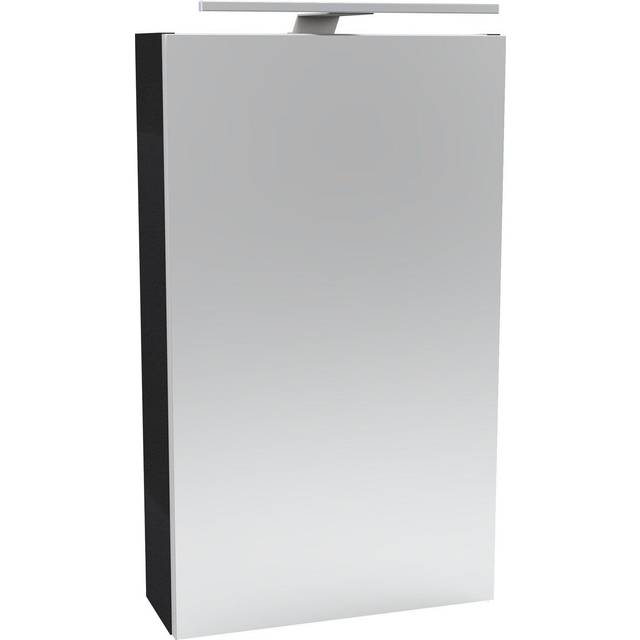 40cm x 68cm Mirror Cabinet with LED Lighting - Anthracite (680mm H X 400mm W X 150mm D)