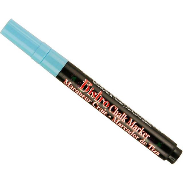 Uchida of America 482-C-F10 Bistro Chalk Markers with Extra Fine Tip  Fluorescent Light Blue