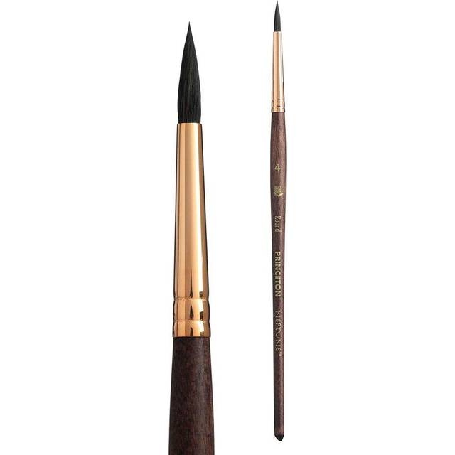 Princeton : Neptune : Synthetic Squirrel : Watercolour Brush : Series 4750 : Short Handle : Round : Size 4
