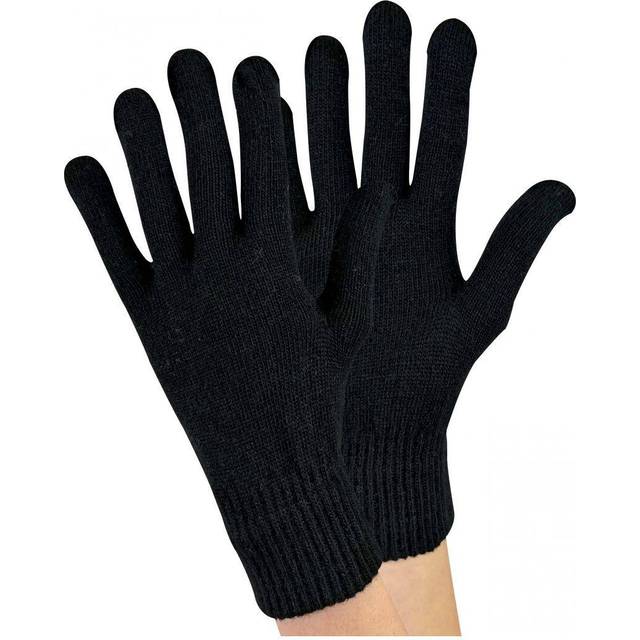 Sock Snob Adult Mens Thin Knitted Winter Warm Magic Thermal Wool Gloves - Brown Spandex - One Size
