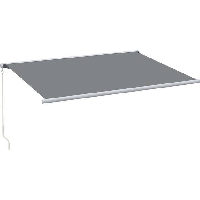 Outsunny 4x3m Full Cassette Electric Retractable Awning, Grey
