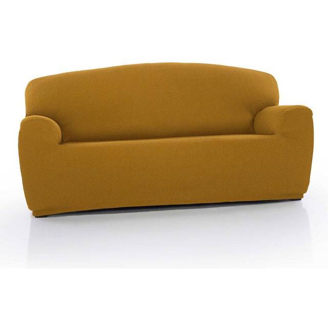 Three Seater 'Iris' Sofa Cover Elasticated Slipcover Protector, Mustard - Yellow