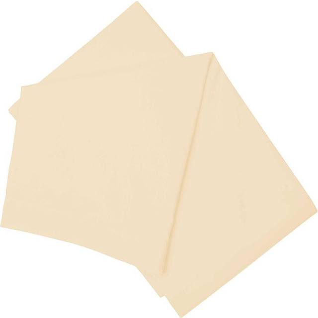 Belledorm Brushed Cotton Flat Sheet  - Single, Cream