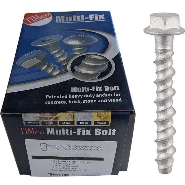 Timco Exterior Multi-Fix Hex Flange Head Bolts - 6.0 x 130 (100 pack)