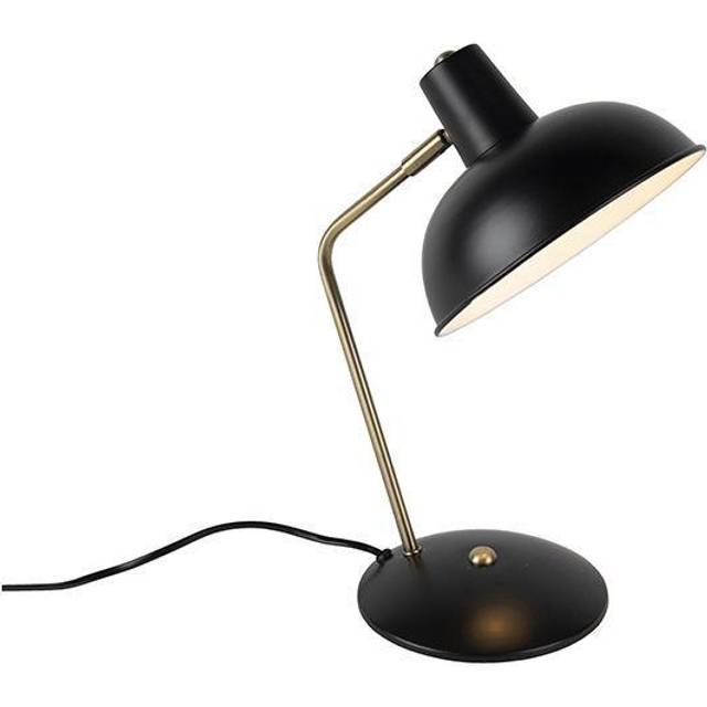 Retro bordslampa svart med brons - Milou