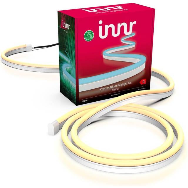 Innr Outdoor Flex Light Colour, 2m RGBW Smart LED Strip, Works with Philips Hue*, Amazon Echo Plus & Alexa (Hub Required) 2 Meter, OFL 122 C UK