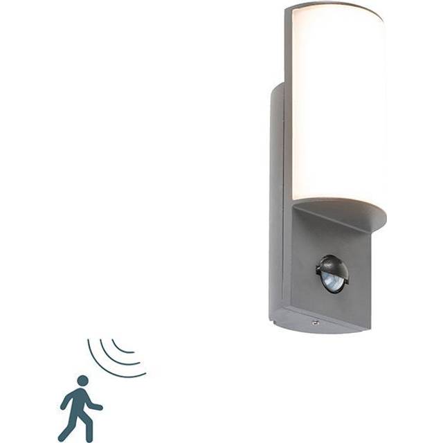 Modern Outdoor Wall Light Dark Grey with Motion Sensor - Harry